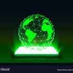 Smartphone mobile screen technology Royalty Free Vector Smartphone display technology
